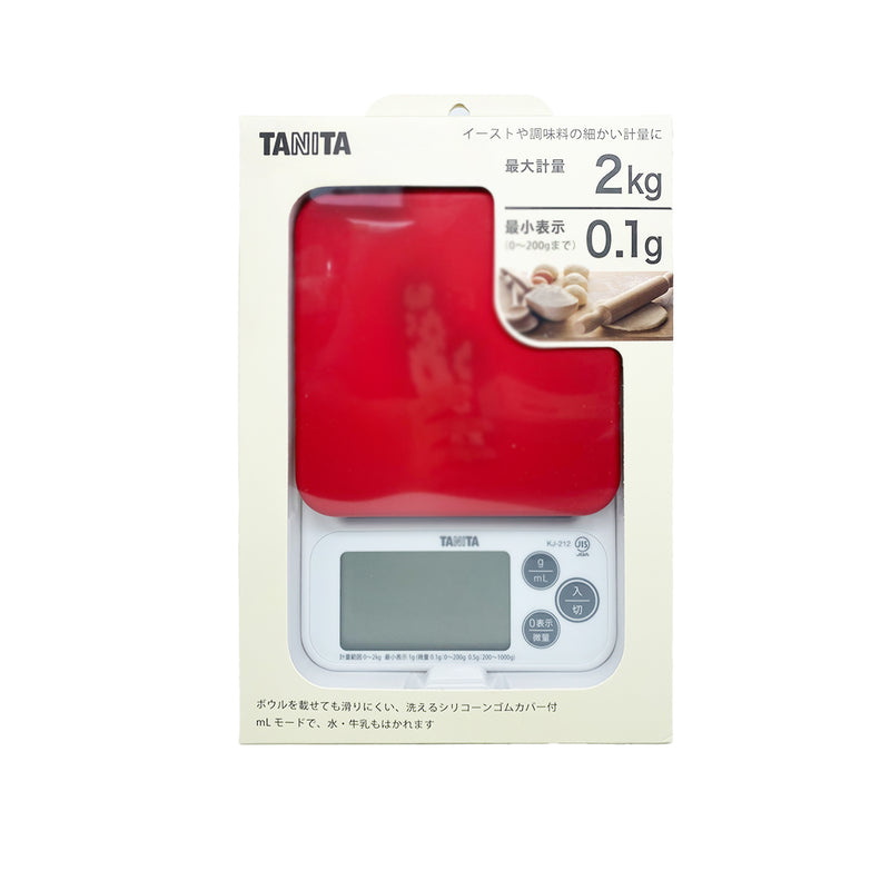 日本Tanita電子磅2kg(最少0.1g-1g顯示)(紅)